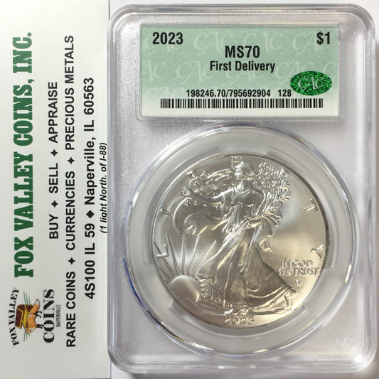 2024 American Silver Eagle - First Delivery - MS70 CAC Certified