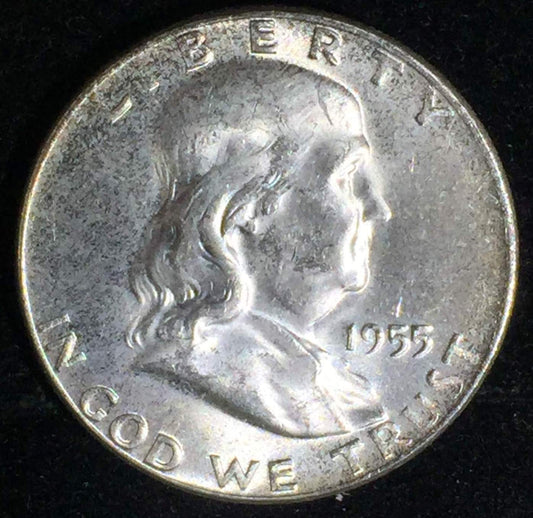 1955-P "Bugs Bunny" Franklin Silver Half Dollar