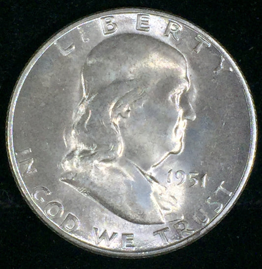 1951-S Franklin Silver Half Dollar