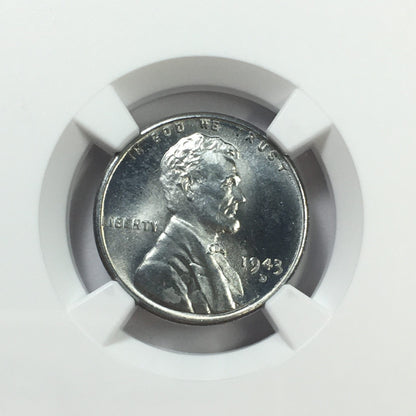 1943-D Lincoln Wheat Cent Steel Cent NGC MS66
