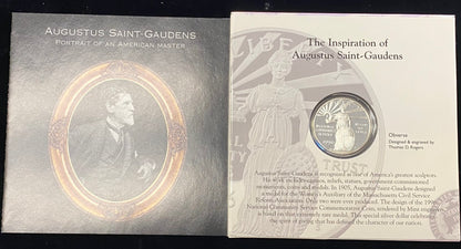 1996-S National Community Service Silver Coin & Stamp Commemorative Set