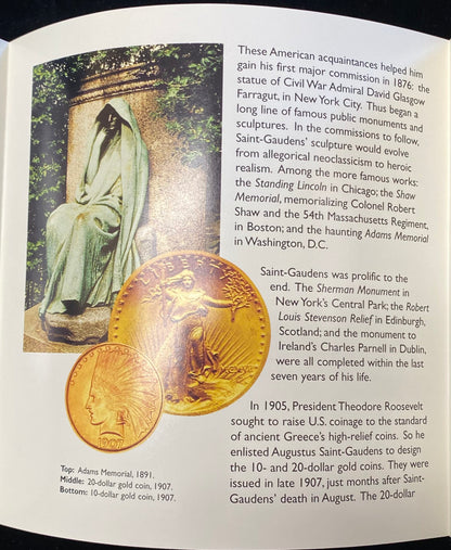 1996-S National Community Service Silver Coin & Stamp Commemorative Set