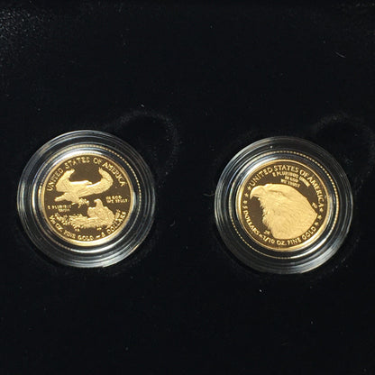 2021-W American Gold Eagle $5 Proof Set - Type 1 & 2 Designer Edition in U.S. OGP