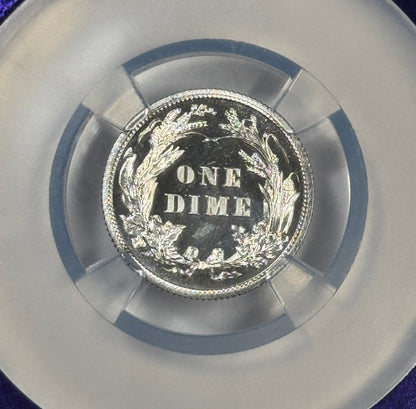 1914 Barber Proof Silver Dime PF66 CAMEO NGC - Key Date! - Only 425