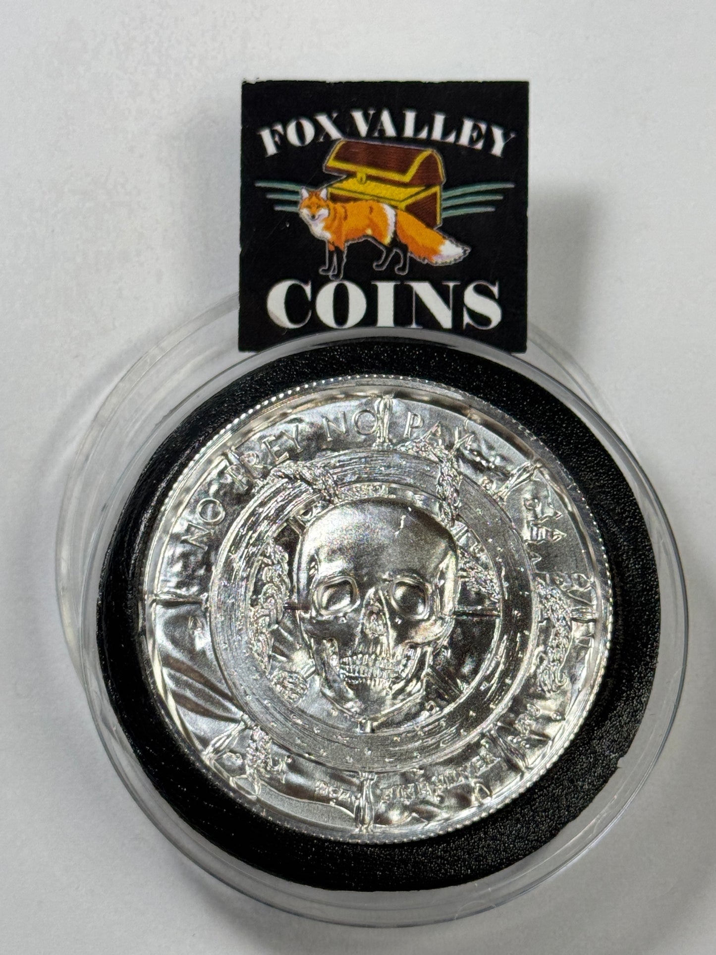 The Captain Privateer Series 2 oz Silver Ultra-High Relief Round in Air-Tite