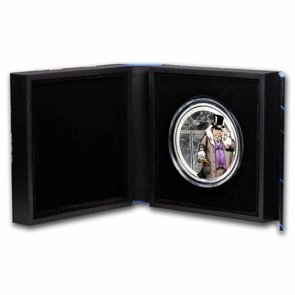 2023 Niue $10 DC Villains THE PENGUIN 3 oz Silver Colorized Coin in OGP