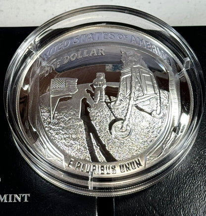 2019-P Apollo 11 50th Anniversary 5 Oz Proof Silver Commemorative in U.S. Mint OGP