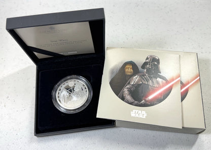 2023 UK Star Wars: Dark Side, Jedi Royalty, Rebels - 2 oz Proof Silver Coins (3) in OGP!