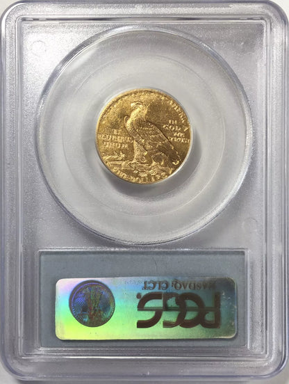 1909-D Indian Gold Half Eagle $5 Coin - PCGS MS63