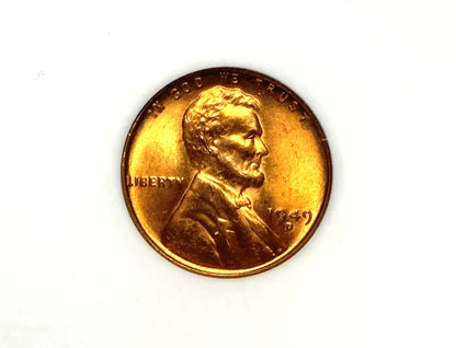 1949-D Lincoln Wheat Cent NGC MS66 RD - BU