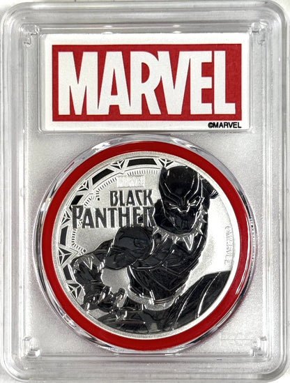 2018 Tuvalu Marvel Black Panther NGC MS70 First Strike 1oz Silver Coin