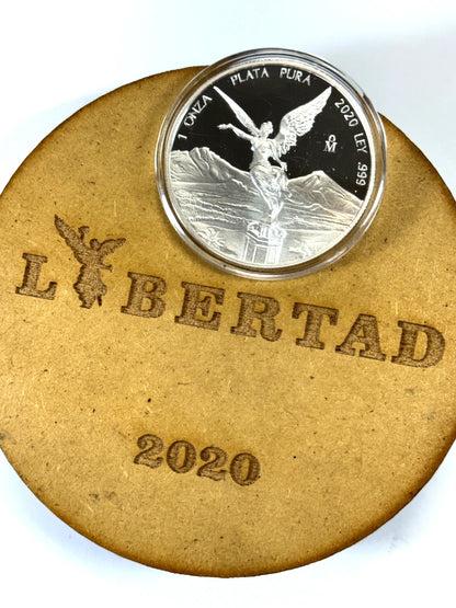 2020 Mexico Proof Silver Libertad 1 oz Silver Coin set of 2