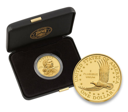 25th Anniversary Sacagawea 2025 Golden Dollar 24K One Half-Ounce Gold Proof Coin