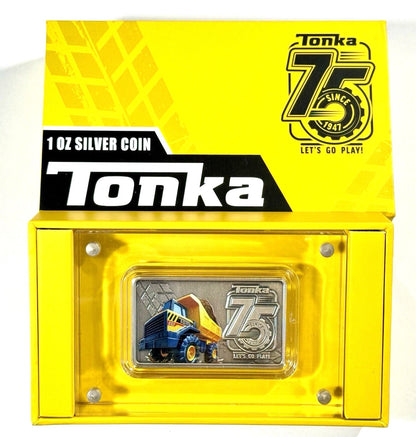 2022 NIUE $2 TONKA 75th Anniversary 1 oz Silver Bar Coin in OGP - 1947 MADE!